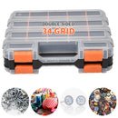 34-Slot Heavy-Duty Double-Sided Storage Box