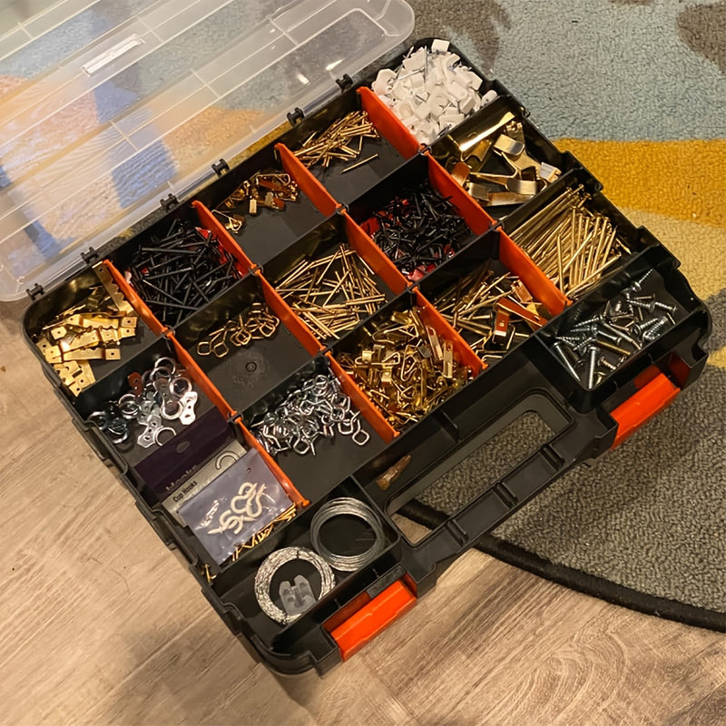 34-Slot Heavy-Duty Double-Sided Storage Box