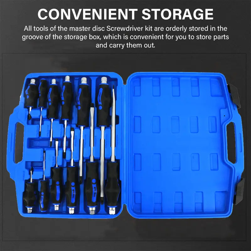 12pcs Heavy Duty Magnetic Screwdriver Set