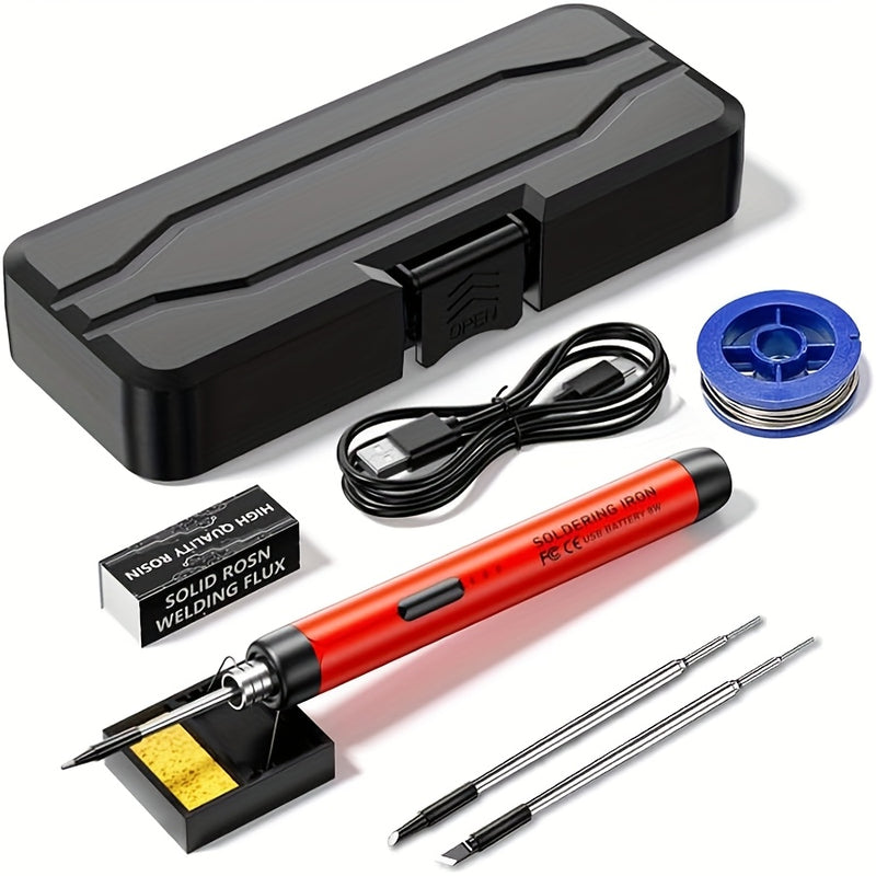 Rechargeable Portable Soldering Iron - 3-Temp Control