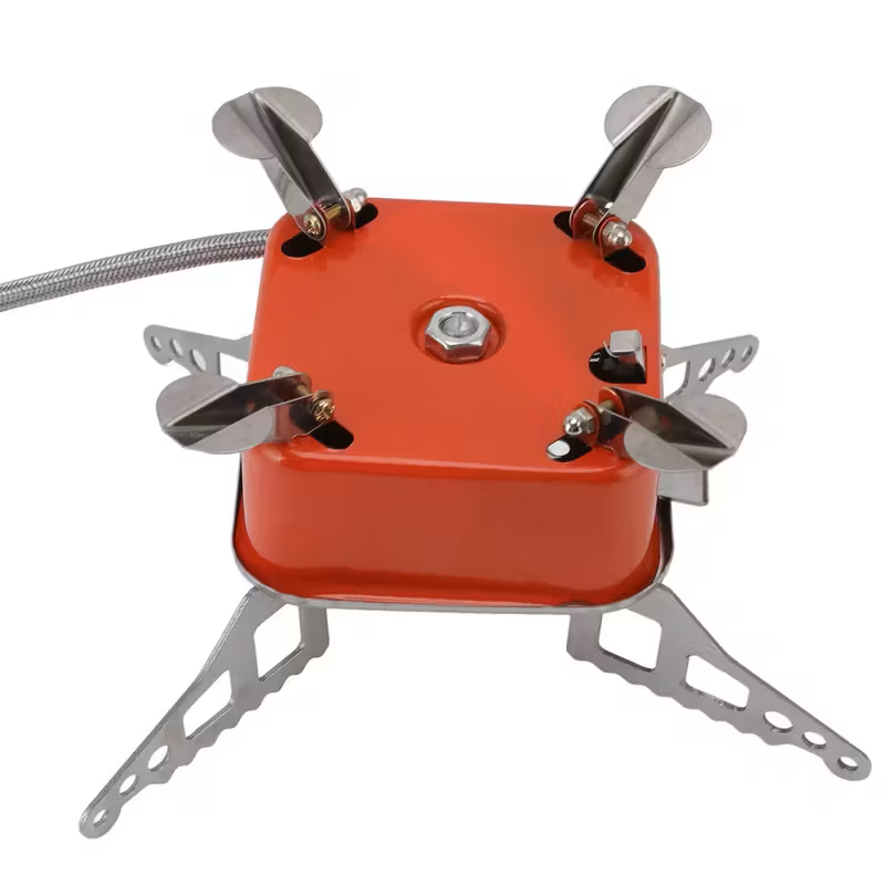 Mini Camping Stove with 4 Butane Gas Canisters