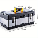 17" Heavy-Duty Metal Toolbox