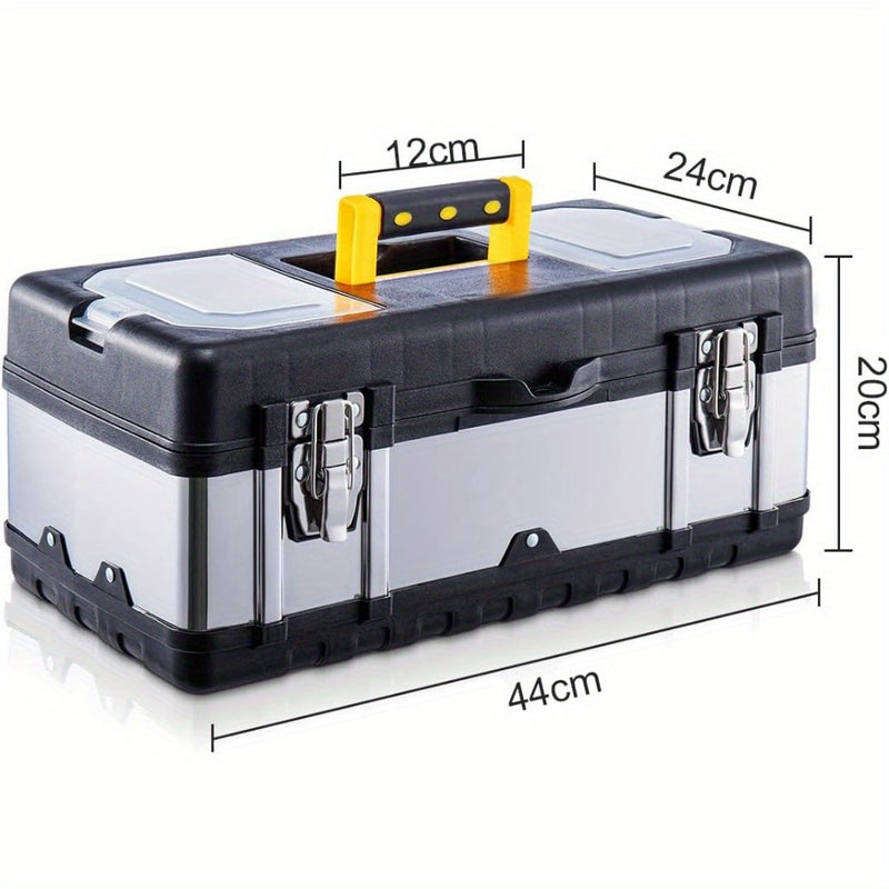 17" Heavy-Duty Metal Toolbox