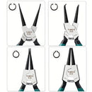 4pcs Circlip Pliers Set – Internal & External Snap Ring Tools with Case (17.8cm)