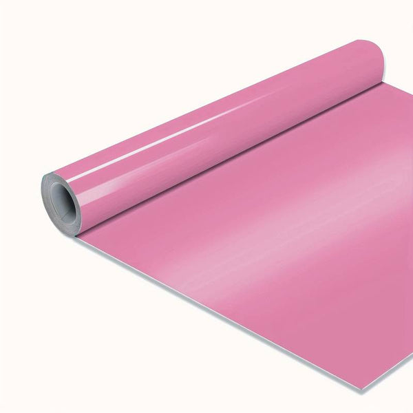 Self Adhesive Vinyl Pink 12"x10FT Permanent Vinyl, Sticker Roll