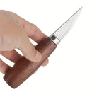 5pcs Wood Carving Knife Set – Carbon Steel Engraving Tools with Wooden Handle