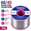 60/40 Rosin Core Solder Wire 1.2mm 100g Tin Lead Flux Low Melting Electronics