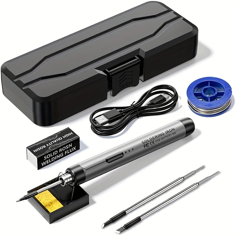 Rechargeable Portable Soldering Iron - 3-Temp Control