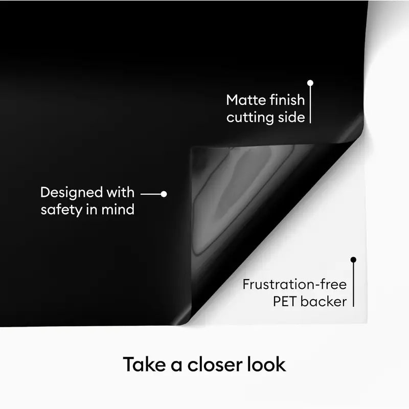 Self Adhesive Vinyl Matte Black 10Ft  Adhesive Vinyl Roll