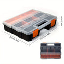 Toolbox Organizer – Multi-Grid Storage Case 22 × 29 × 6 cm