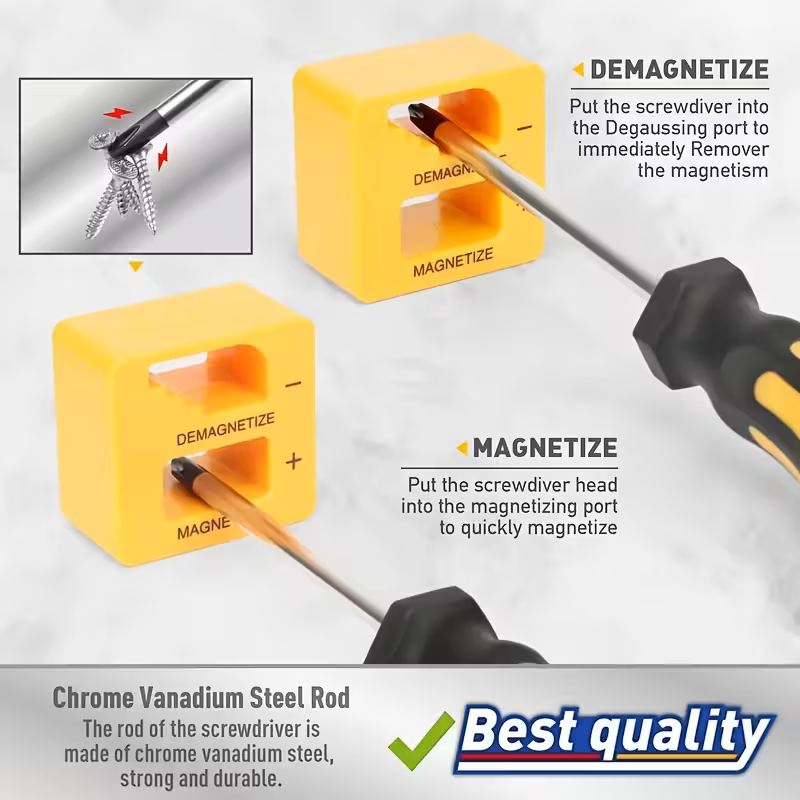 43-Piece Magnetic Screwdriver & Bit Set