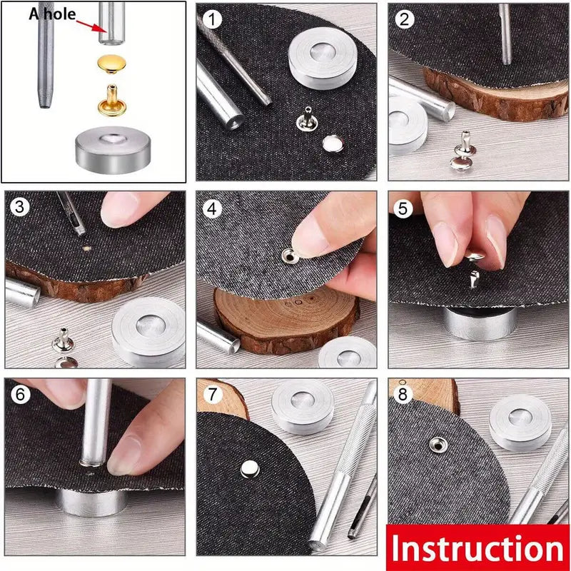 480-Piece Double Cap Rivet Tool Kit