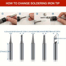 11-in-1 Digital Soldering Iron Kit – 90W Ceramic Heater with LCD Display