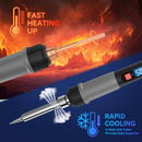 Digital Soldering Iron Kit – 90W Ceramic Heater with LCD Display