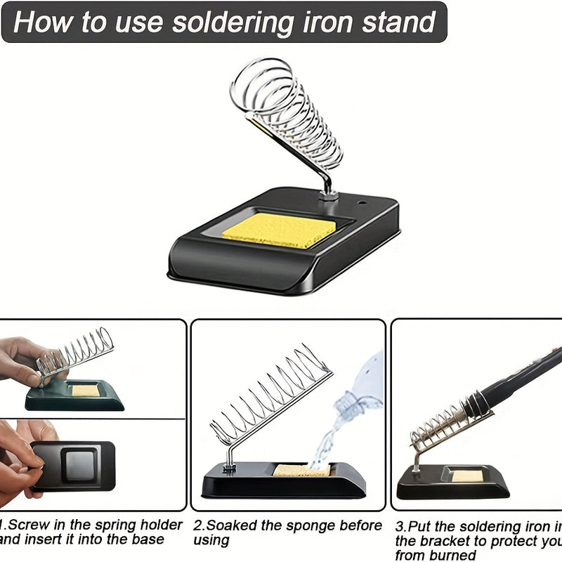 Digital Soldering Iron Kit – 90W Ceramic Heater with LCD Display