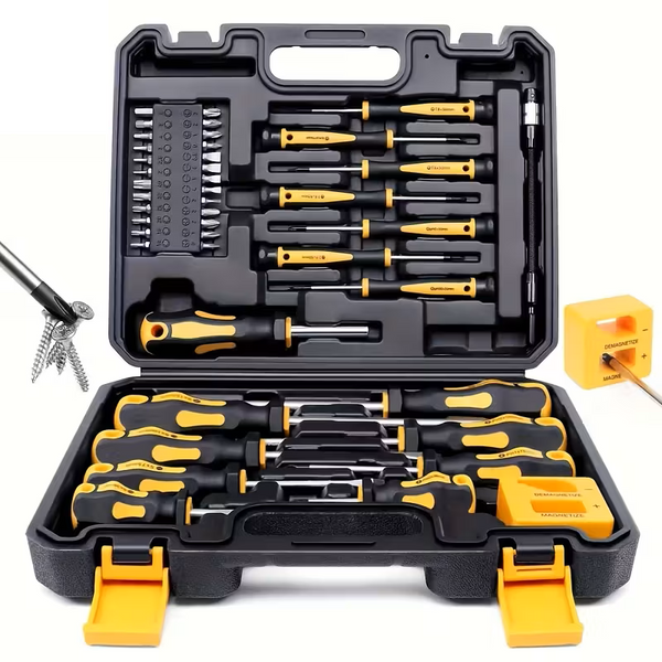 43-Piece Magnetic Screwdriver & Bit Set