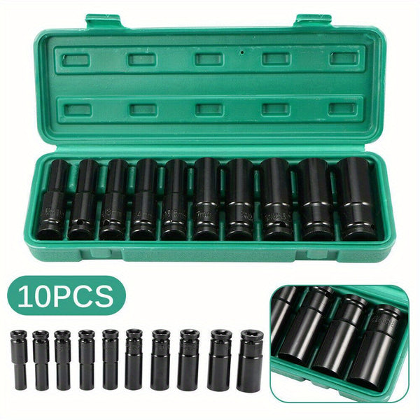10-Piece 1/2" Drive Deep Impact Socket Set