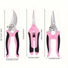 3PCS Garden Pruning Shears Set – Stainless Steel PINK