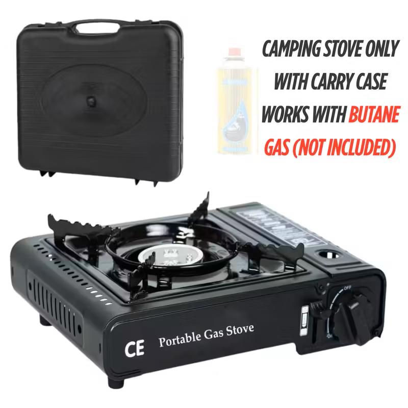 Gas Camping Stove Set with Carry Case Outdoor Camping Stove