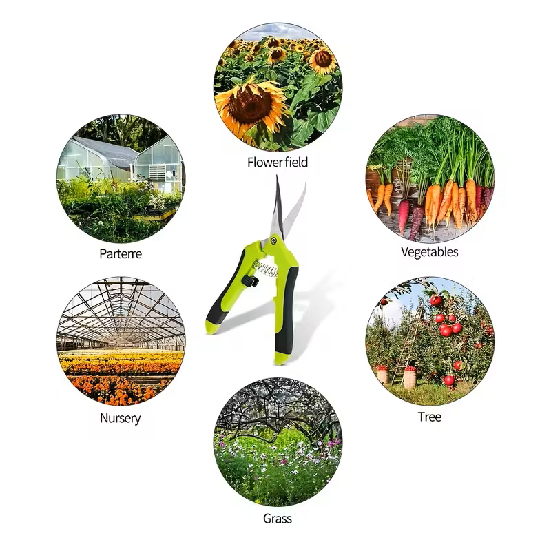 Pruning Shears – Precision Garden Clippers with Ergonomic Anti-Slip Handle & Safety Lock