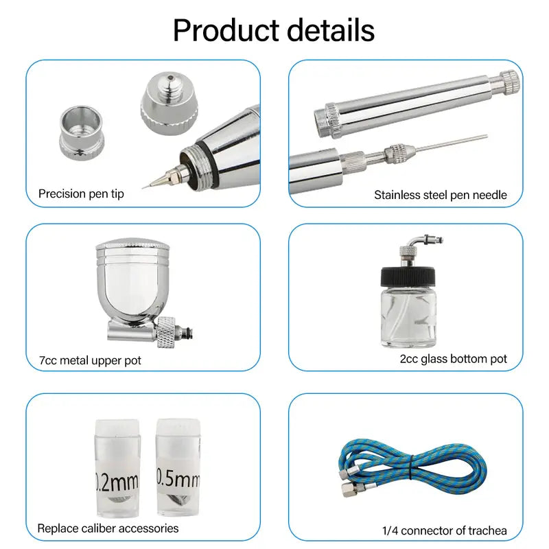 Air Brush Spray Gun kit - 9CC Paint Cup - Art, Painting, DIY Projects