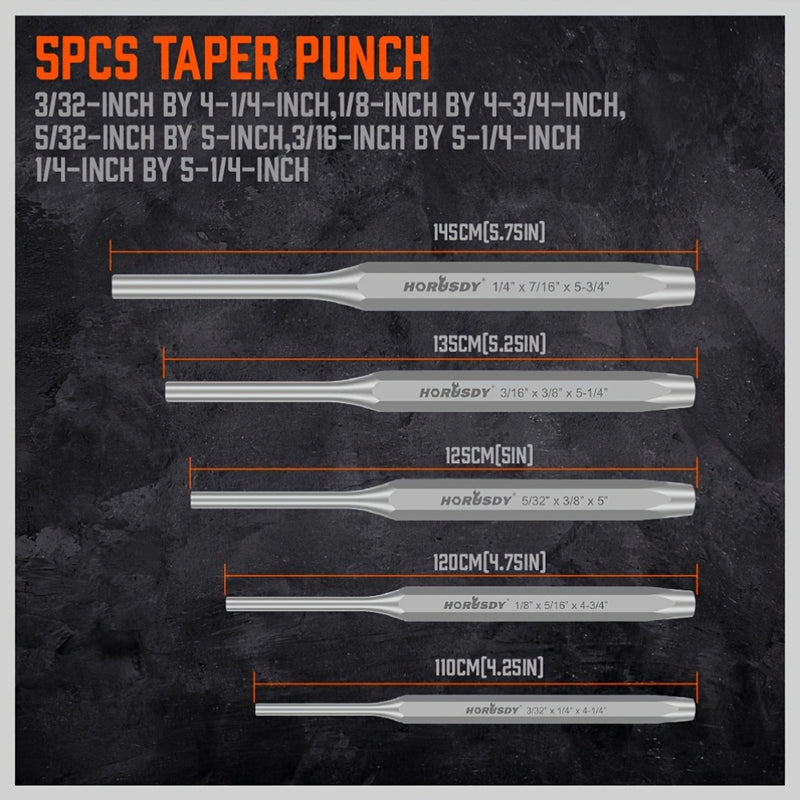 6pcs Professional Punch & Chisel Set