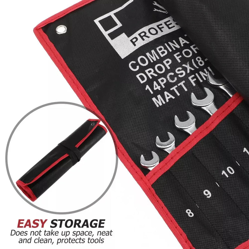 Spanner Wrench Set 14 Metric Combination Open End Spanners 8-24 mm set