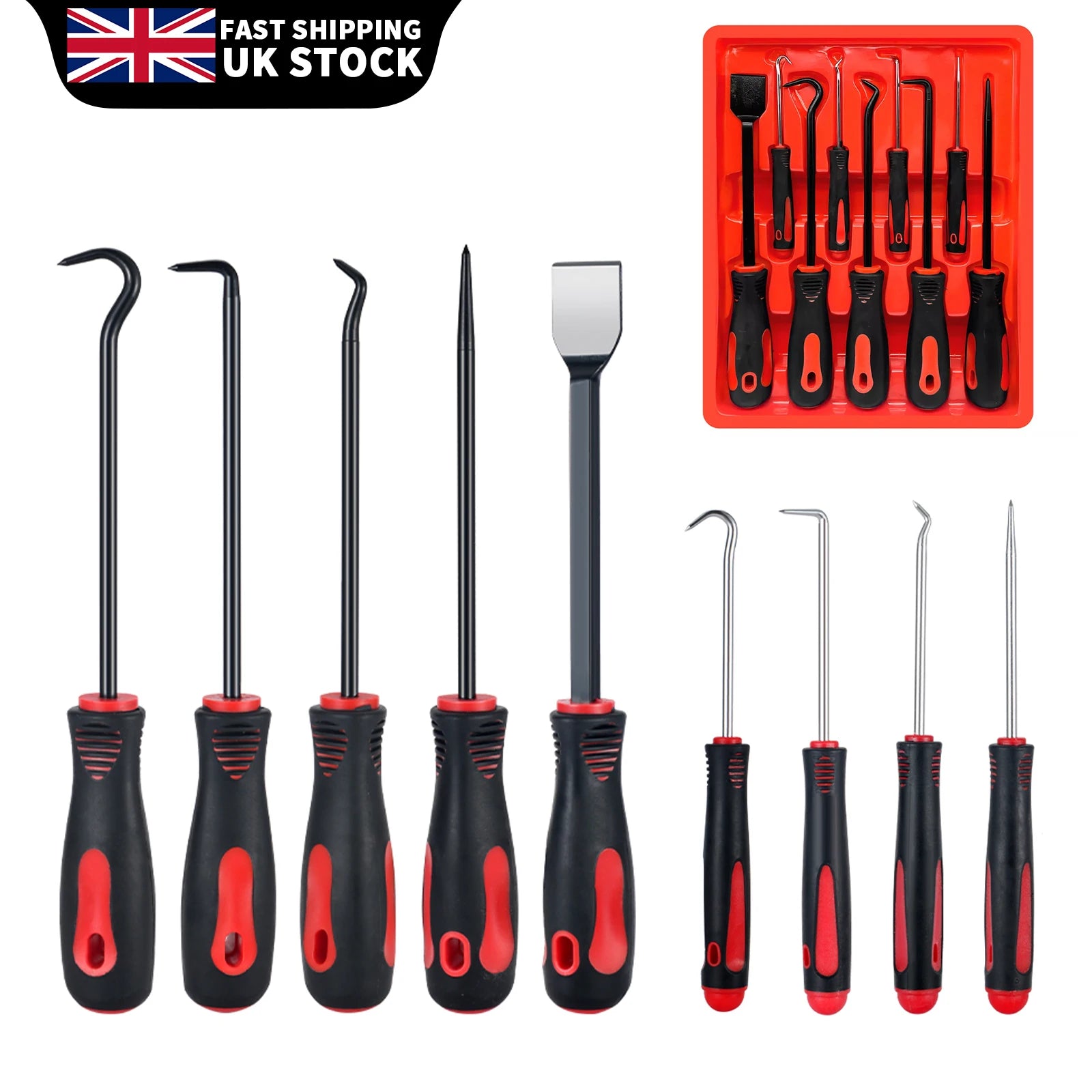 9pcs Precision Hook & Pick Tool Set for DIY Crafts, Vinyl Weeding