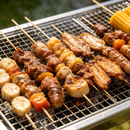 Barbecue Grill, Stainless Steel BBQ, Large Folding Portable Charcoal BBQ Grill,