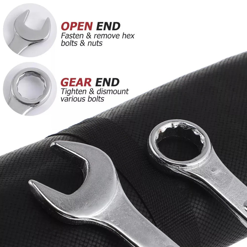 Spanner Wrench Set 14 Metric Combination Open End Spanners 8-24 mm set