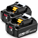2-Pack 8.0Ah 18V Li-Ion Replacement Batteries Compatible with Makita LXT