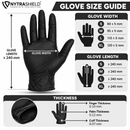 100 Pack Black Disposable Nitrile Gloves – Powder Free & Latex Free