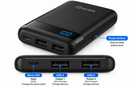 10000mAh Mini Power Bank Compact Portable Charger LED Display Dual USB