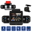 Podofo 4-Channel 1080P Dash Cam – Multi-Angle Vehicle Recording