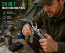 24-in-1 Stainless Steel Multi-Tool – Folding Pocket Pliers