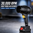 Cordless Mini Turbo Air Blower – Portable Jet Fan 2 Batteries