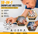 18-in-1 Snowflake Multi Tool – Compact Stainless Steel Pocket Tool
