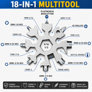 18-in-1 Snowflake Multi Tool – Compact Stainless Steel Pocket Tool