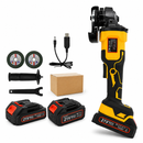 125mm Brushless Cordless Angle Grinder 21v – 2 x Batteries yellow