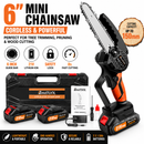 6-Inch Mini Cordless Chainsaw – Lightweight, Powerful & Ready for Every Garden Task