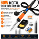 60W Digital Adjustable Soldering Iron Kit with LCD Display