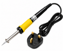 40W Soldering Iron 240V UK Plug Long Life Tip Rubber Lead Duratool D03174
