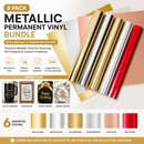 8 Pack Self Adhesive Vinyl  8 Pack Metallic Permanent Adhesive Vinyl Bundle