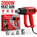 2000W Heat Gun Dual Temperature Hot Air Gun 4 Nozzles