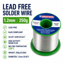 Duratool Lead Free Solder Wire 1.2mm – 250g Reel