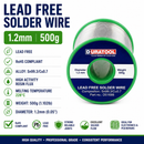 Duratool Lead Free Solder Wire 1.2mm – 500g Reel