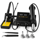 Digital Soldering Station Hot Air Rework Kit 110-220V