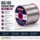 Duratool 60/40 Leaded Solder Wire 1.2mm 500g Rosin Flux Sn/Pb Electrical Solder