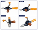 Duratool Hand Drill 290mm Double Pinion Manual Hand Drill 6mm Chuck Woodworking D02329