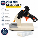 20W Mini hot Glue Gun with stand  & 20 glue Sticks 7x220